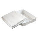 収納ケース フタ付 ホワイト A4サイズ(34.4×25.3×高さ7.3cm)