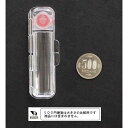 印鑑ケース 速乾朱肉付 クリア 9．2×3×高さ1．8cm (100円ショップ 100円均一 100均一 100均)