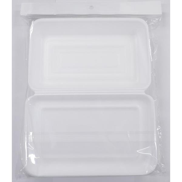 フードパック 発泡スチロール製 大サイズ（22．2×13．7×高さ3．2cm） 3枚入 (100円ショップ 100円均一 100均一 100均)