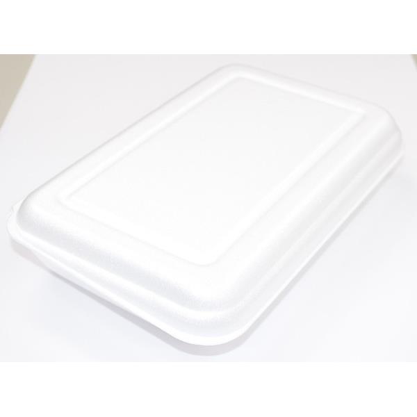 フードパック 発泡スチロール製 大サイズ（22．2×13．7×高さ3．2cm） 3枚入 (100円ショップ 100円均一 100均一 100均)