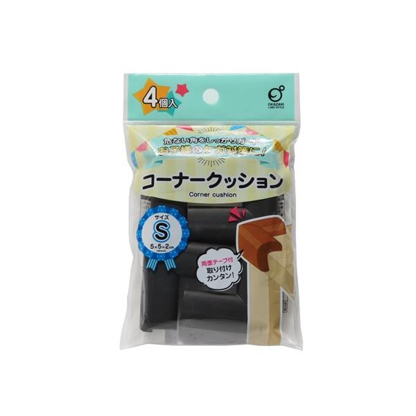 コーナークッション Sサイズ（5×5×厚み2cm） 4個入 ［色指定不可］ (100円ショップ 100円均一 100均一 100均)