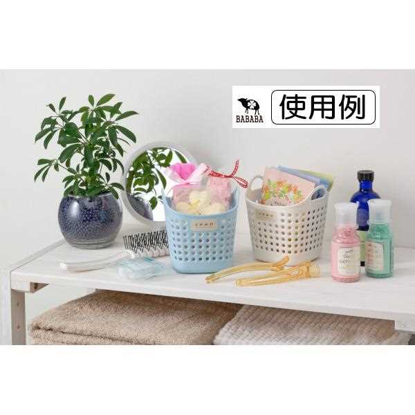 収納バスケット コモ 角型 ブルー ミニサイズ（11×10×高さ11cm） (100円ショップ 1...
