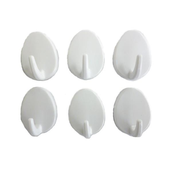 プラフックミニ 丸型 2×3×奥行1．5cm 6個入 (100円ショップ 100円均一 100均一 100均)