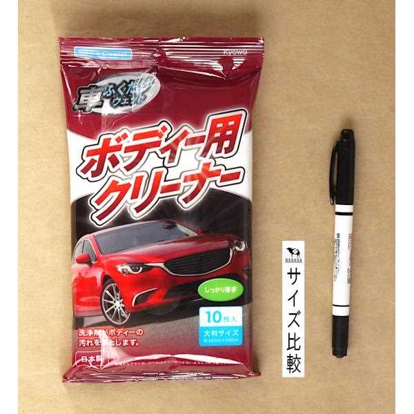 ボディ用クリーナー 車ふくだけウェット しっかり厚手 30×20cm 10枚入 (100円ショップ 100円均一 100均一 100均)