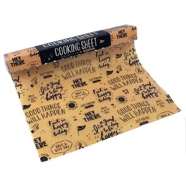 クッキングシート レター柄 25cm×長さ2．5m (100円ショップ 100円均一 100均一 100均)