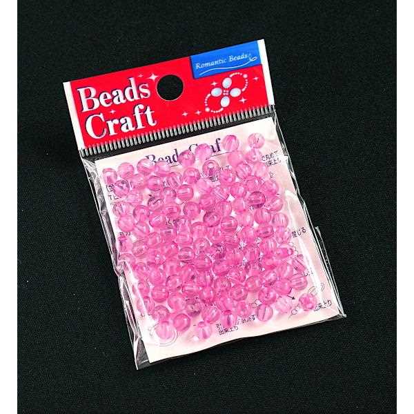 ビーズ 丸 直径5mm エンジ 7g (100円ショップ 100円均一 100均一 100均)
