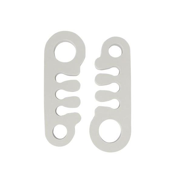 足指リラックスパッド 高弾力EVA素材 グレー フリーサイズ 2個入 (100円ショップ 100円均一 100均一 100均)