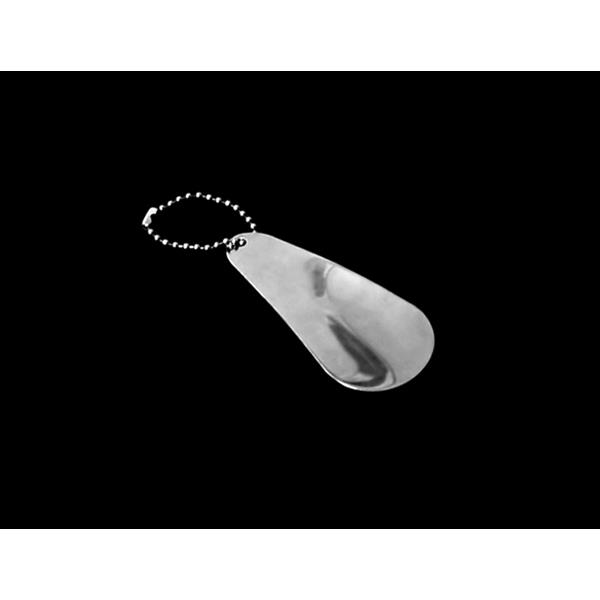 靴べら ステンレス製 8.3cm ボールチェーン付 (100円ショップ 100円均一 100均一 100均)