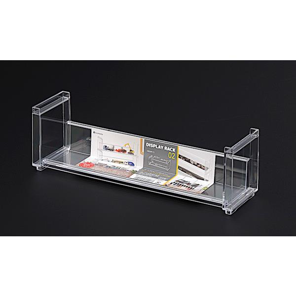 ディスプレイラック クリアー 26.9×7×高さ8.1cm (100円ショップ 100円均一 100均一 100均)