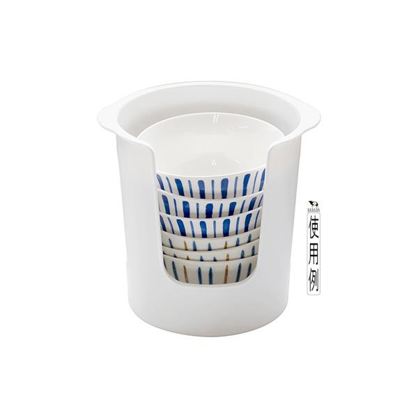食器ストッカー ホワイト 14.9×16.3×...の紹介画像2