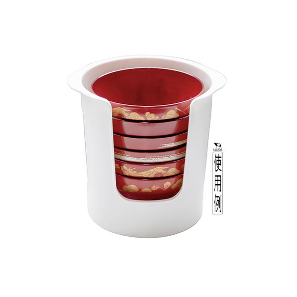 食器ストッカー ホワイト 14.9×16.3×...の紹介画像3