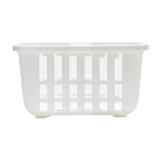 バスケット ノルドバスケット ハンドル付 ホワイト 18×25.2×高さ13.5cm (100円ショップ 100円均一 100均一 100均)