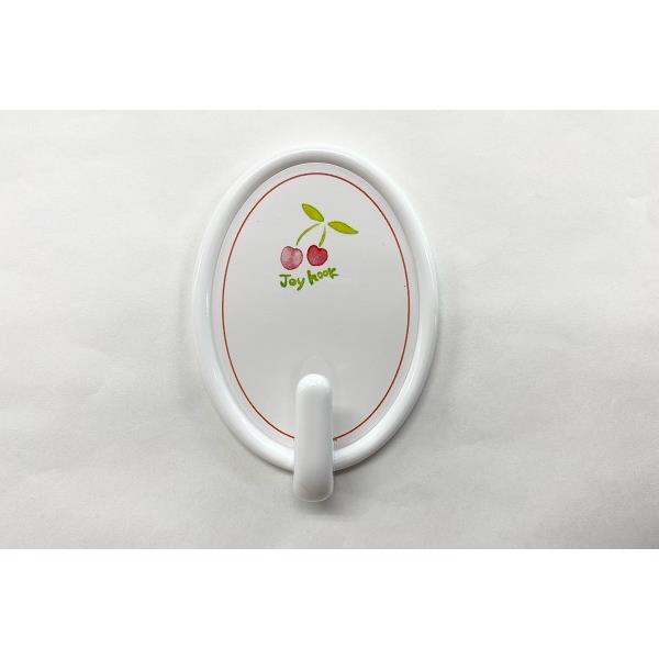 粘着テープフック ジョイフック 丸(大) 6×8.5×奥行2.5cm ［色柄指定不可］ (100円ショップ 100円均一 100均一 100均)