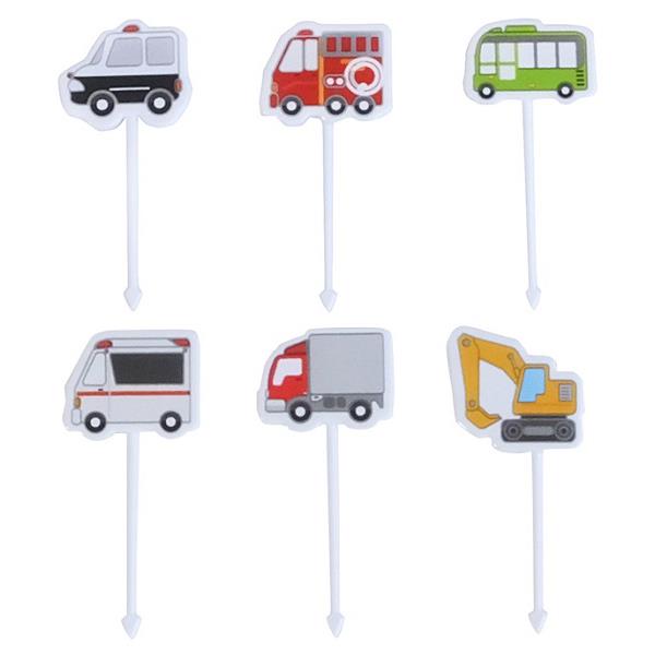 ピック かっこいいのりものピックス 6本入 (100円ショップ 100円均一 100均一 100均)