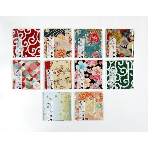 布 綿 ちりめん生地 25×35cm ［色柄指定不可］ (100円ショップ 100円均一 100均一 100均)