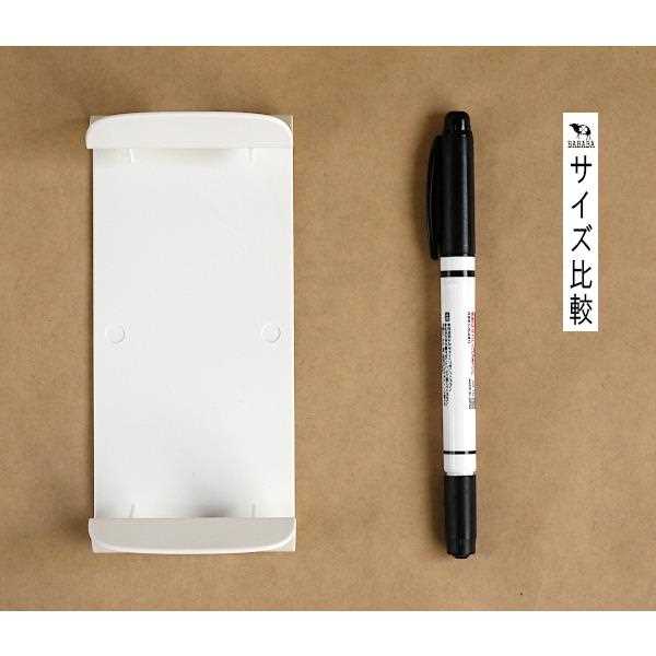 ボックスティッシュホルダー 壁ピタティッシュ 粘着テープタイプ 14×6.4×4cm (100円ショップ 100円均一 100均一 100均)