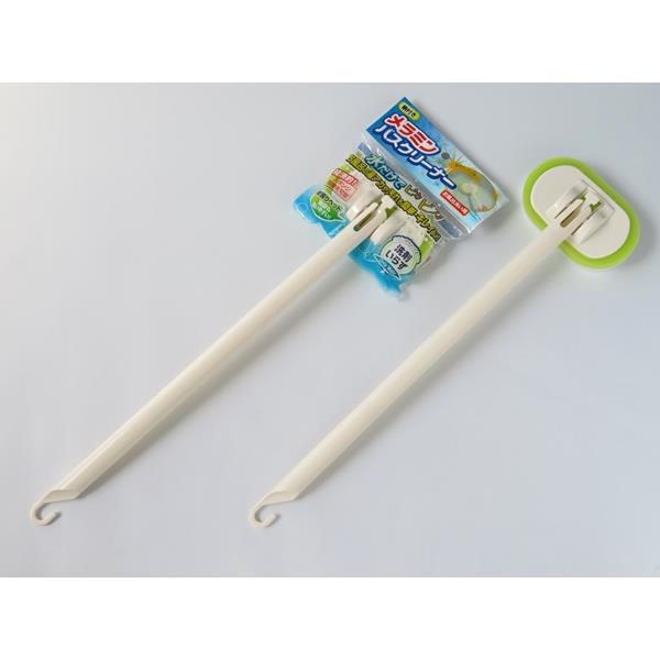 メラミンバスクリーナー 柄付 お風呂洗い用 42cm (100円ショップ 100円均一 100均一 100均)