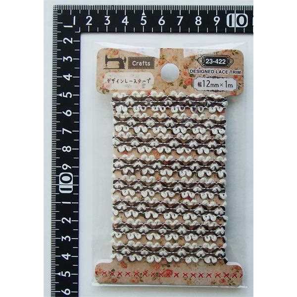 デザインレーステープ Crafts 幅1.2cm×長さ1m (100円ショップ 100円均一 100均一 100均)