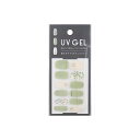 ジェルネイルシール UV GEL 2106ーHaB 12片入 爪やすり付 ［色柄指定不可］ (100円ショップ 100円均一 100均一 100均)