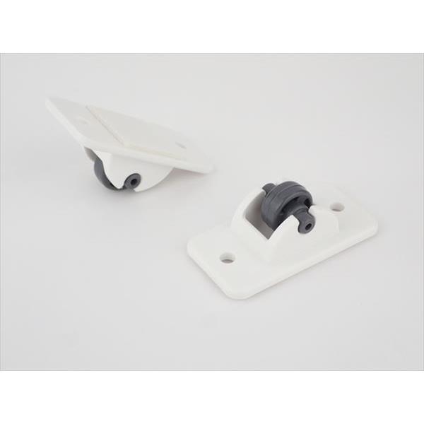 ミニキャスター 粘着テープ式 2.4×4.7×高さ1.8cm 4個入 (100円ショップ 100円均一 100均一 100均)