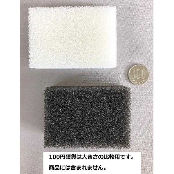 キッチンスポンジ 水キレの良い 抗菌 モノトーン ミニサイズ(5.5×8×厚み3cm) 2個入 (100円ショップ 100円均一 100均一 100均)