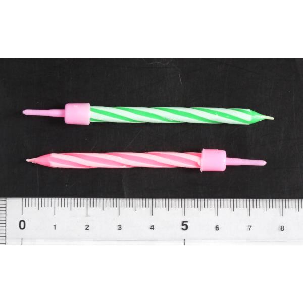 ケーキキャンドル 7.3cm 10本入 (100円ショップ 100円均一 100均一 100均)