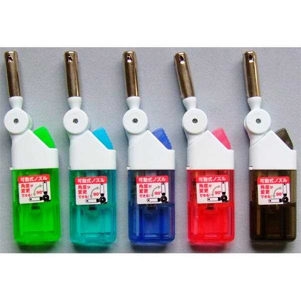 点火棒 チャカチャカカノン 可動式ノズル CR対応 ミニサイズ(全長12cm) ［色指定不可］ (100円ショップ 100円均一 100均一 100均)