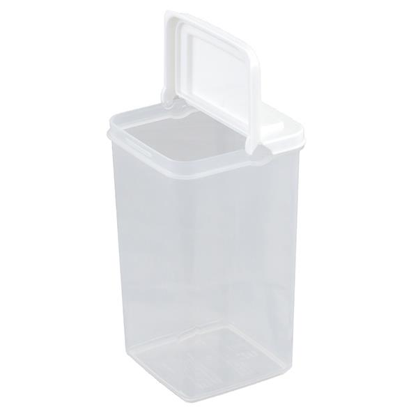 保存容器 ロックパック ホワイト スクエアL(容量980ml) (100円ショップ 100円均一 100均一 100均)