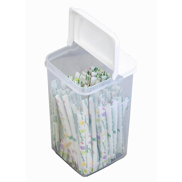 保存容器 ロックパック ホワイト スクエアL(容量980ml) (100円ショップ 100円均一 100均一 100均)