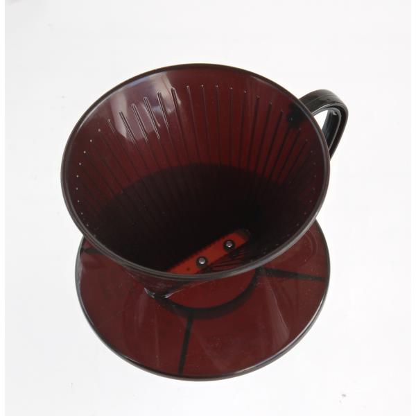 コーヒードリッパー ブラウン 13.6×11.5×高さ8.1cm (100円ショップ 100円均一 100均一 100均)