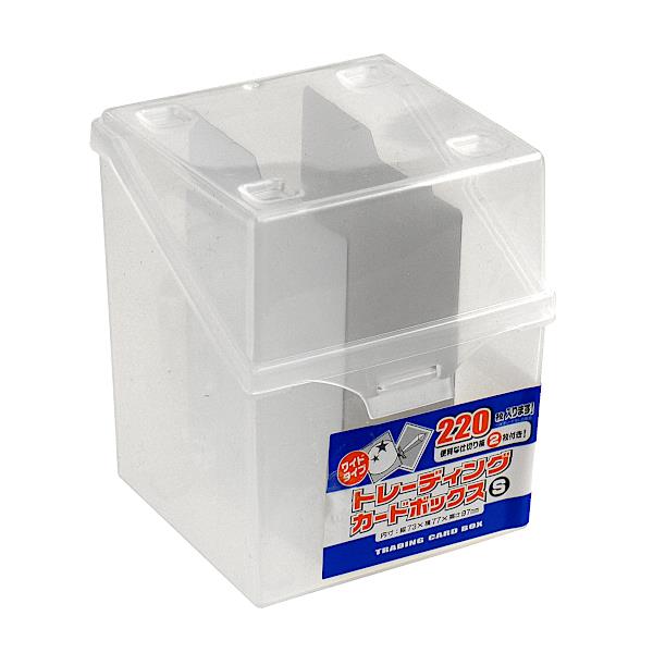 トレーディングカードボックス 220枚収納 8.8×8.8×高さ10.7cm (100円ショップ 100円均一 100均一 100均)