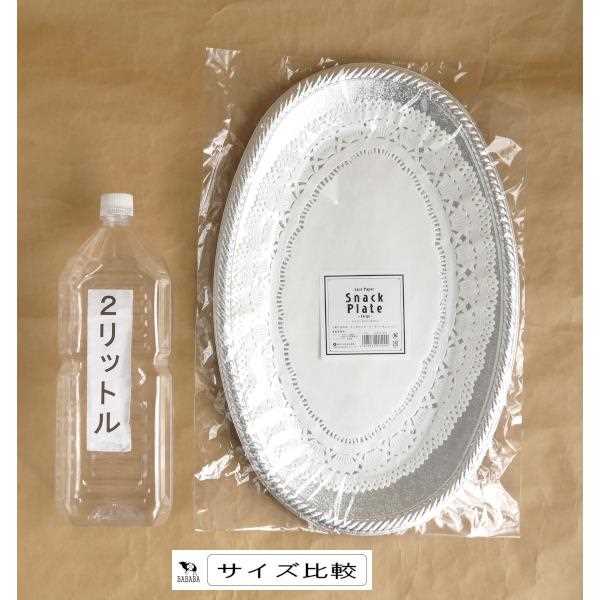 スナックプレート レースペーパー付 大サイズ(45×29cm) (100円ショップ 100円均一 100均一 100均)