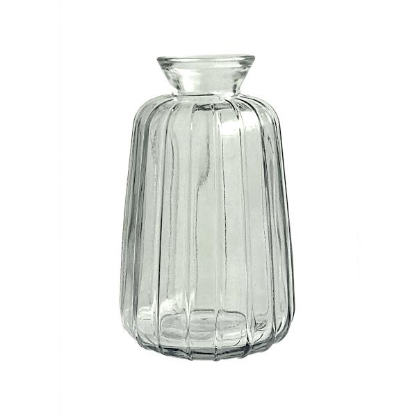 フラワーベース ネック&ライン 直径6.5×高さ11cm (100円ショップ