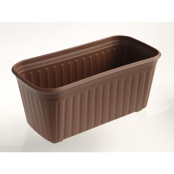 プランター チョコブラウン 28.3×14.7×高さ12.6cm (100円ショップ 100円均一 100均一 100均)