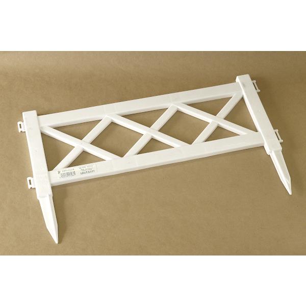 フラワーフェンス ホワイト 47.2×高さ28.2cm (100円ショップ 100円均一 100均一 100均)