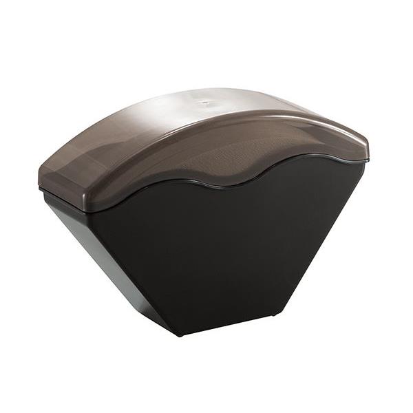 コーヒーフィルターストック 2~4杯専用 ブラック 17.6×6×高さ12.2cm (100円ショップ 100円均一 100均一 100均)