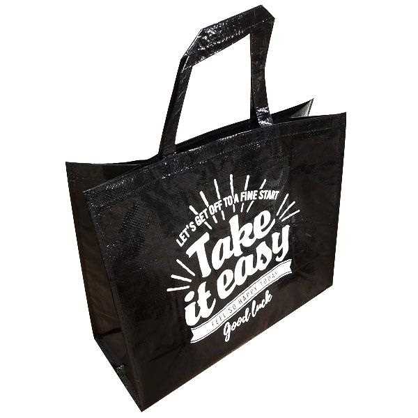 トートバッグ ブラックロゴ 48×40×マチ20cm ［色指定不可］