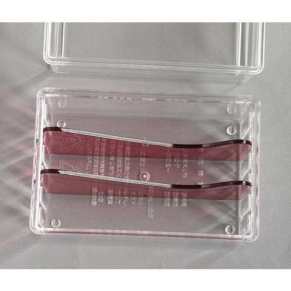 すっきりカードケース 仕切り2枚付 10.6×7×高さ7.1cm ［色指定不可］ (100円ショッ...