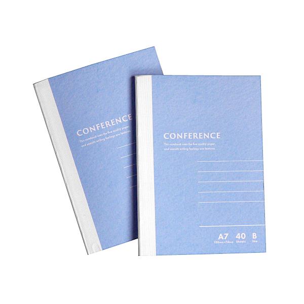 ノート CONFERENCE A7サイズ B罫 40枚 2冊入 (100円ショップ 100円均一 100均一 100均)