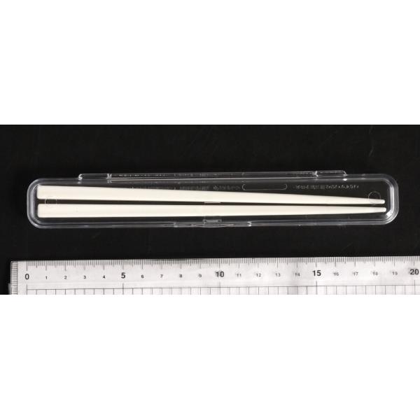 はしケースセット G&B ホワイト 箸18cm (100円ショップ 100円均一 100均一 100均)