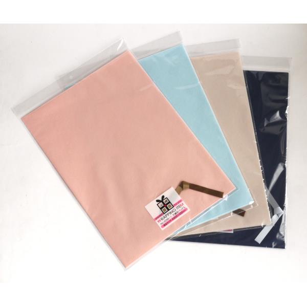 不織布バッグ Lサイズ(60×42cm) リボン付 2枚入 ［色指定不可］ (100円ショップ 100円均一 100均一 100均)