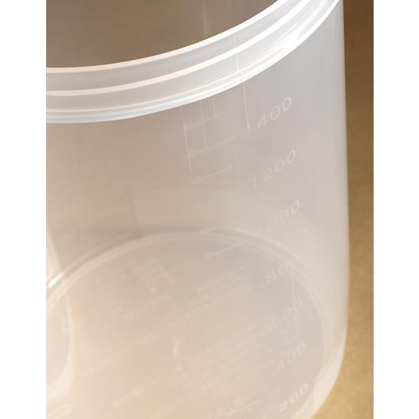 保存容器 compo6 ロング クリア Lサイズ(容量1800ml) (100円ショップ 100円均一 100均一 100均)