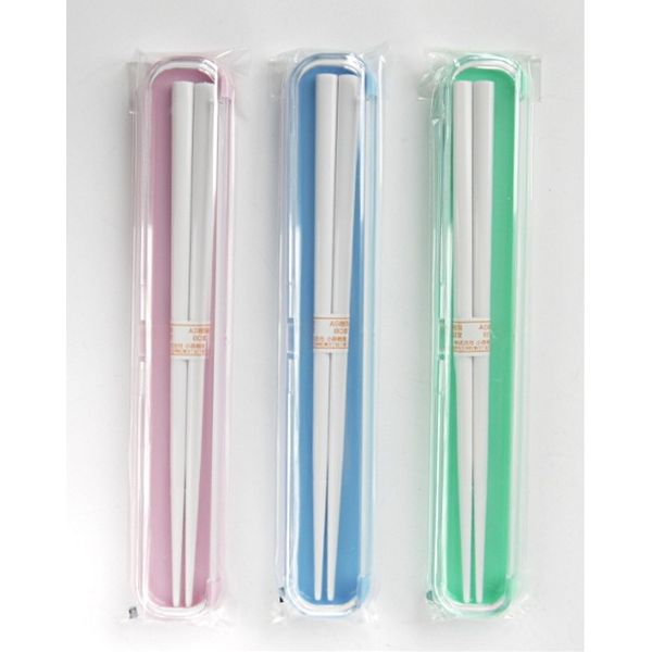 箸・箸箱セット 箸18cm (100円ショップ 100円均一 100均一 100均)