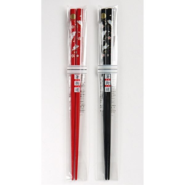箸 22．5cm スベリ止め付 月うさぎ (100円ショップ 100円均一 100均一 100均)