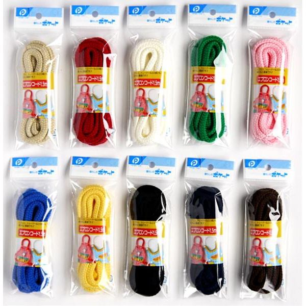 カラー紐 太さ9mm 長さ1m50cm (100円ショップ 100円均一 100均一 100均)