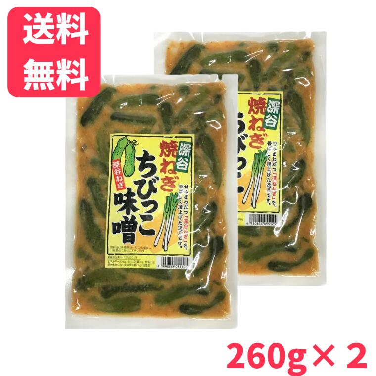 【送料無料】深谷焼ねぎちびっこ味噌 260g×2袋深谷ねぎ ちびきゅうり きゅうりのみそ漬 お漬物