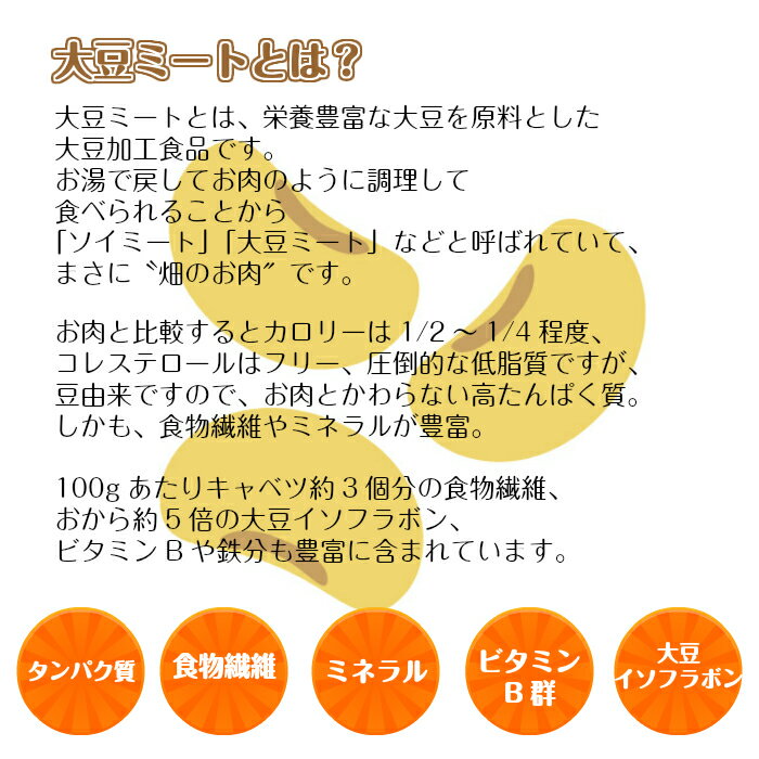 肉らしい豆な姑 150g【Mart掲載】大豆肉...の紹介画像3
