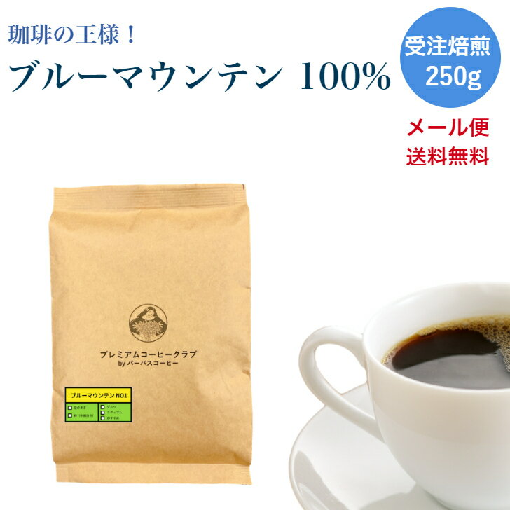 ブルーマウンテン NO1 250g　コーヒー豆 焙煎豆 珈琲の王様 世界三大コーヒー 焙煎工場直送