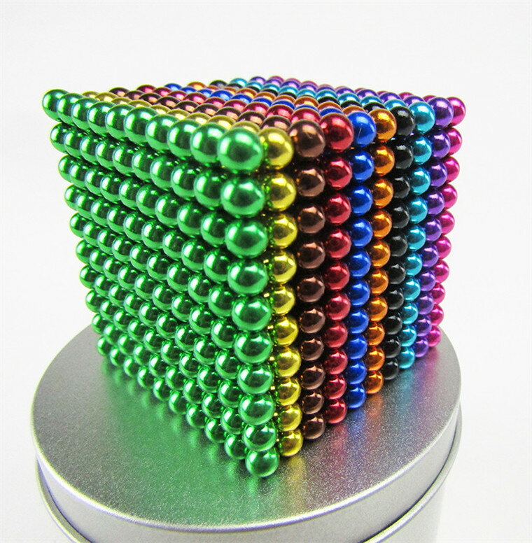 数量は多 マグネットキューブ 知育玩具 5mm マグネットボール 球 磁石 Bucky 1000個 Magnet 人気ホビー Ball Balls カッコいい Cube マグネットボール カラフル マグネット ストレス解消 マインドフルネス おもちゃ 強力磁石 マグネット ボール 集中力 可愛い 想像力