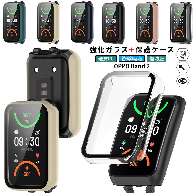 For OPPO Band 2 ���� ���ץ����� ���饹�ե����+PC�ե졼�� OPPO Band2 ���С� ���η� �ݸ�С� �������饹 �վ��ե���� OP...